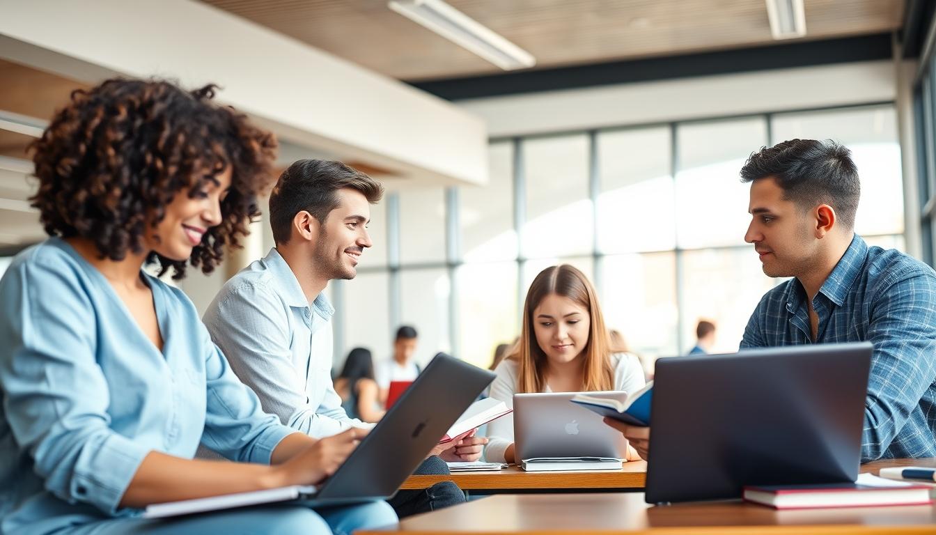 Student developing practical and academic skills